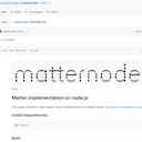 Screenshot of the Matter Node GitHub repository.